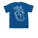 RD- original, a Royal Blue Youth Unisex Tee (back-view)