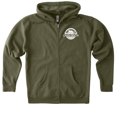 Freedom ride Saturdays&nbsp;, a Army Heavyweight Zip Up Hoodie (back-view)