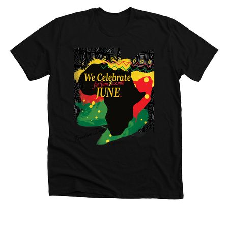 We Celebrate JUNE 2025, a Solid Black Blend Premium Unisex Tee