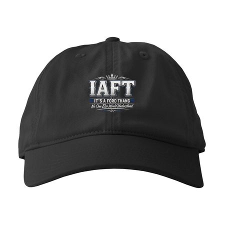 IAFT Caps, a Black Printed Eco Baseball Cap