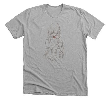 The pain she hides, a Athletic Heather Premium Unisex Tee