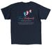 Tiny Footprints Awareness Walk, a Navy Classic Unisex Tee (back-view)