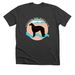 Turqouise Trail Borzoi Club - light logo, a Dark Grey Heather Premium Unisex Tee
