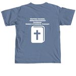 Vigilant Podcast&nbsp;, a Blue Jean Comfort Colors Unisex Tee (back-view)