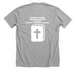 Vigilant Podcast&nbsp;, a Athletic Heather Premium Unisex Tee (back-view)