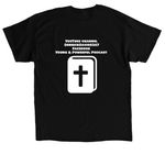 Vigilant Podcast&nbsp;, a Black Classic Unisex Tee (back-view)