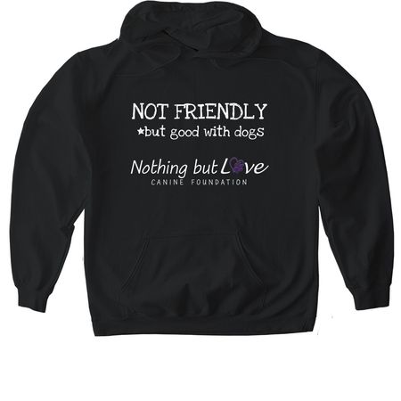 Nothing But Love Canine Foundation, a Black Gildan Softstyle Pullover Hoodie