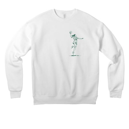 GA design&nbsp;, a White Premium Drop Shoulder Sweatshirt (back-view)