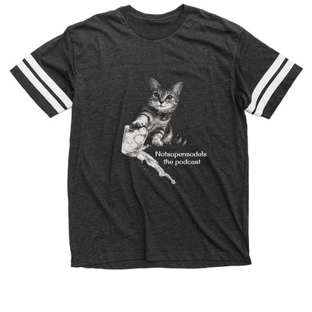 Blue Belle Ice, a Vintage Smoke / White Football Jersey Tee