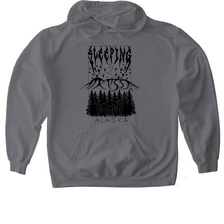 Sleeping Lady&nbsp;, a Charcoal Gildan Softstyle Pullover Hoodie