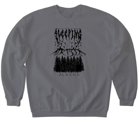 Sleeping Lady&nbsp;, a Charcoal Softstyle Crewneck Sweatshirt