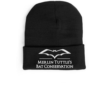 MTBC Hats (white logo), a Black Cuffed Beanie