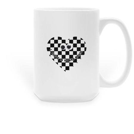 Human Rights Mug ?&nbsp;, a White Large Coffee Mug