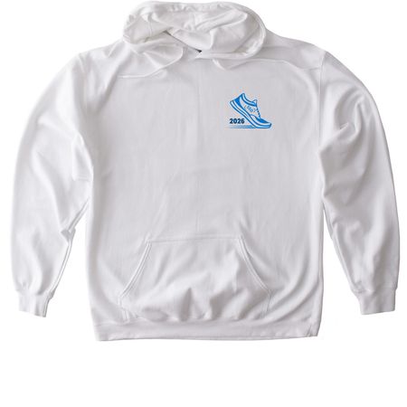 2026 SurgOnc Race for Research, a White Gildan Softstyle Pullover Hoodie