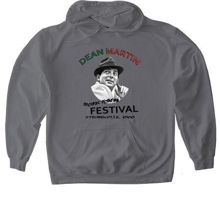 Official Dean Martin Hometown Festival Tee, a Charcoal Gildan Softstyle Pullover Hoodie