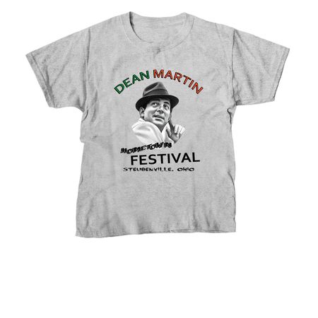 Official Dean Martin Hometown Festival Tee, a Sport Grey Youth Unisex Tee