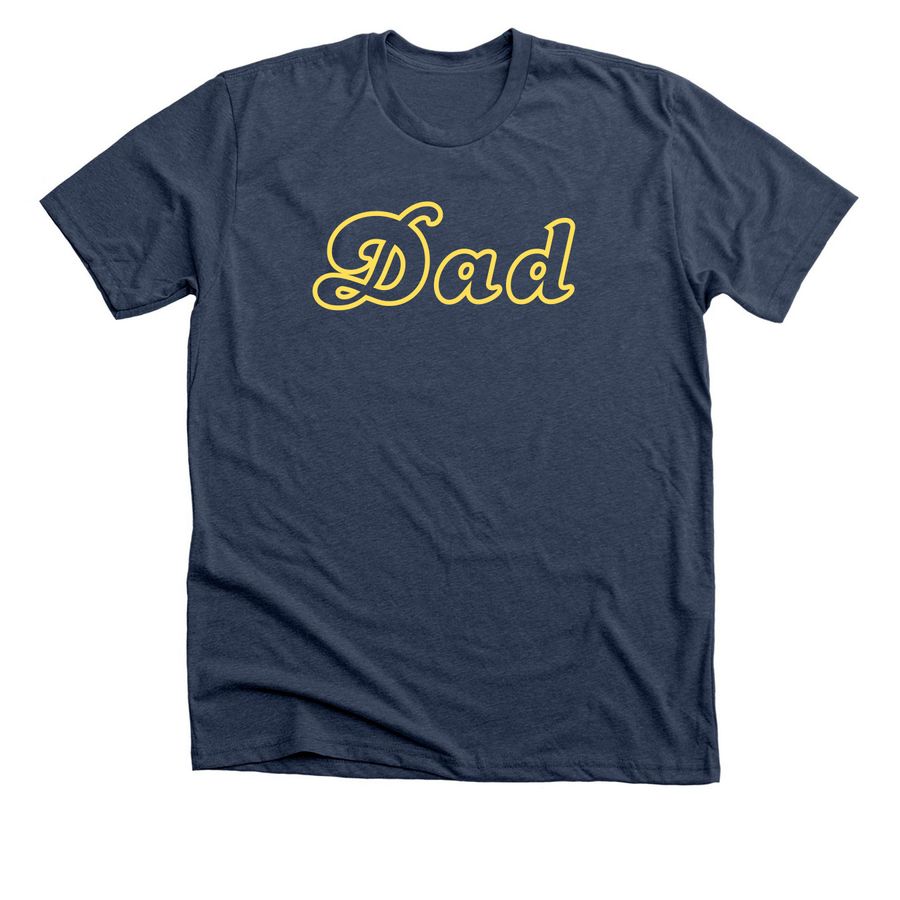 Dad Shirt, a Heather Navy Premium Unisex Tee