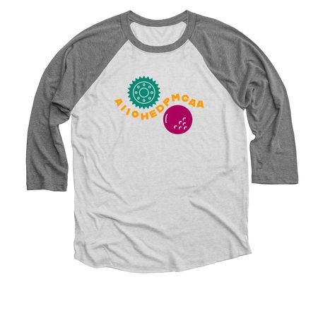 Official 2026 T-shirt, a Premium Heather and Heather White 3/4 Sleeve Baseball Tee