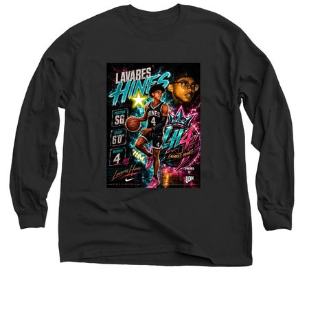 ??LH4 HIM EDITON ??, a Black Classic Long Sleeve Tee (back-view)