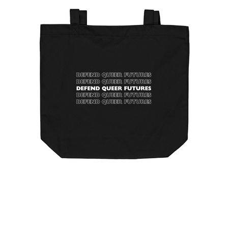 Defend Queer Futures - tote, a Black Organic Cotton Tote Bag