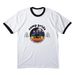 Camp Pride Counselors 2026, a White/ Jet Black Cotton Ringer Tee