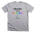 Libraries are for Everyone, a Athletic Heather Premium Unisex Tee