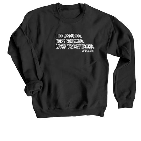 Vision Statement Sweatshirt, a Black Crewneck Sweatshirt
