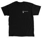 We don't leave them behind, a Black Classic Unisex Tee (back-view)