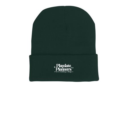 Playdate Planners logo beanies, a Forest Printed Cuffed Beanie