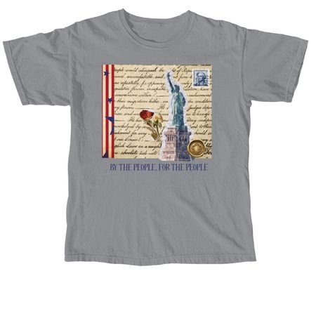 Letter from Lady Liberty, a Granite Comfort Colors Unisex Tee