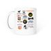 Golden Rush Coffee Mug, a White Coffee Mug (back-view)