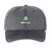 Oggi Baseball Cap, a Black Printed Pigment Dye Baseball Cap