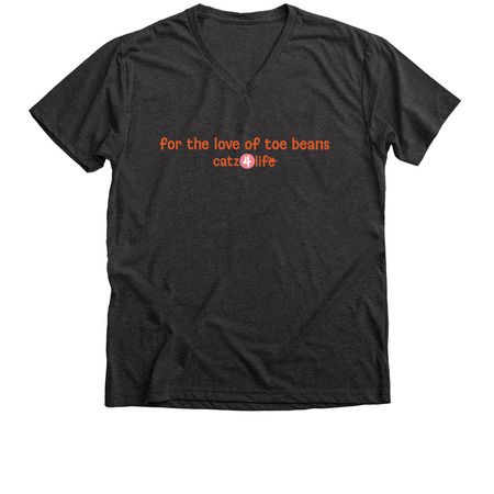 For the love of toe beans, a Dark Grey Heather Premium V-Neck Tee