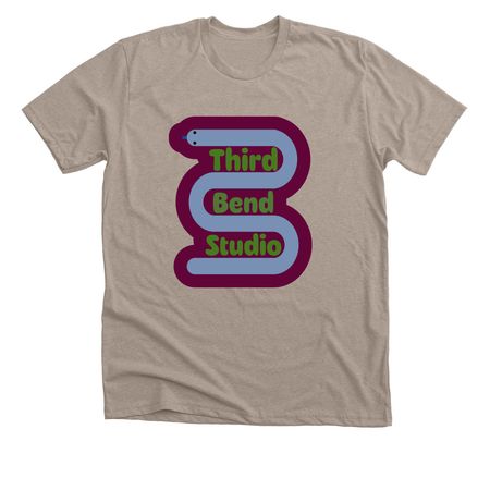 Third Bend Studio- Snakey, a Heather Stone Premium Unisex Tee