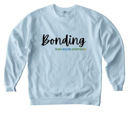 Ohana Healing Adventures - Bonding, a Chambray Comfort Colors Crewneck Sweatshirt
