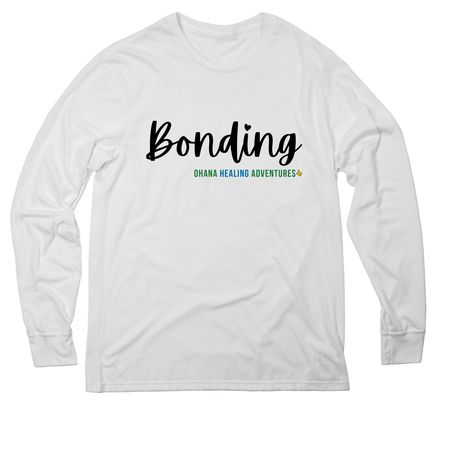 Ohana Healing Adventures - Bonding, a Bright White Allmade Eco Triblend Long Sleeve Tee