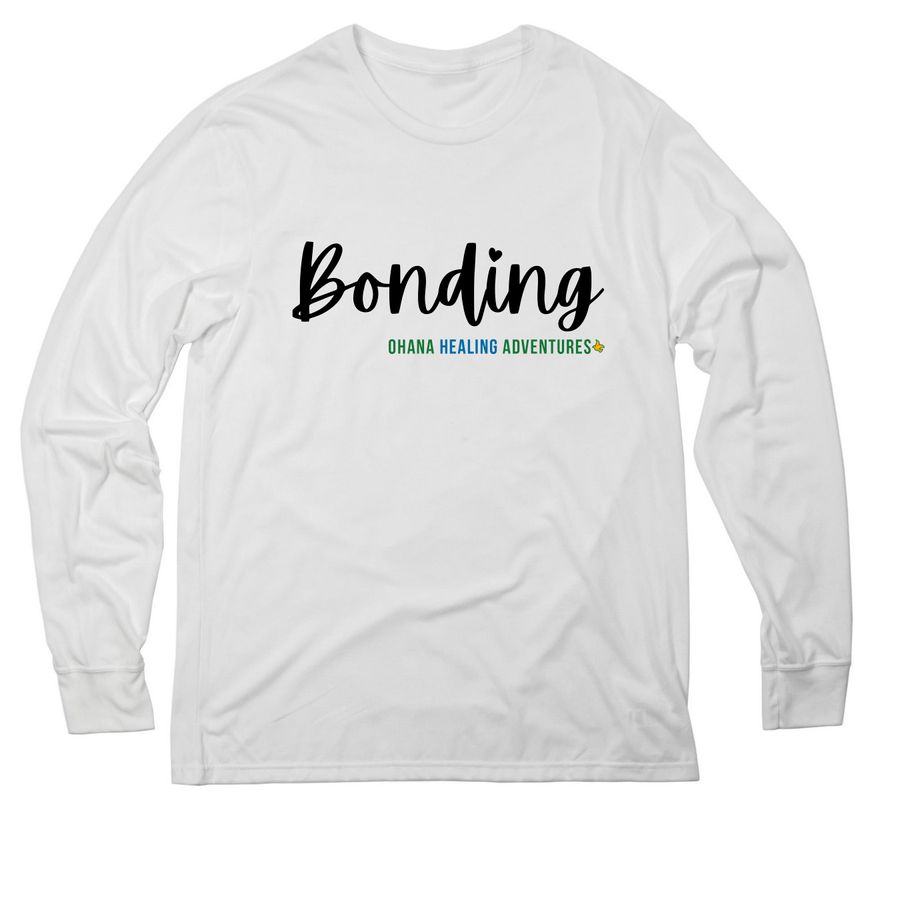Ohana Healing Adventures - Bonding, a Bright White Allmade Eco Triblend Long Sleeve Tee