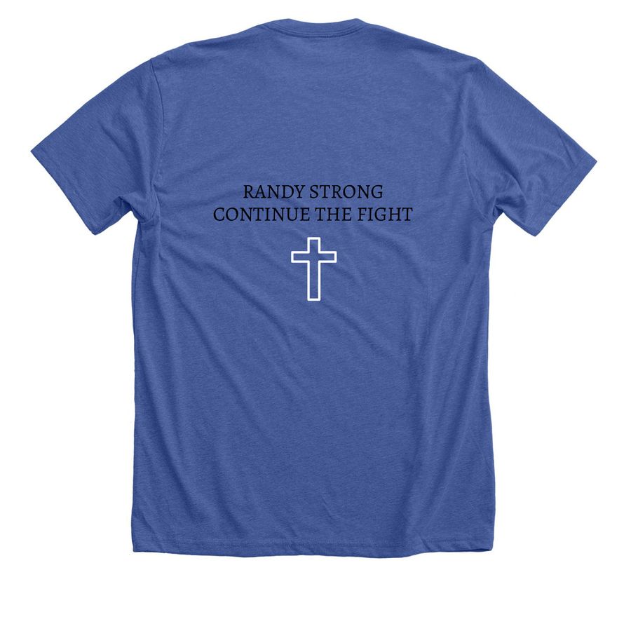 #BigR, a Solid True Royal Premium Unisex Tee (back-view)