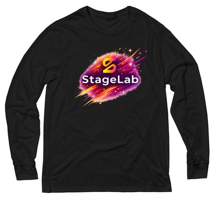 StageLab Merch&nbsp;, a Deep Black Allmade Eco Triblend Long Sleeve Tee