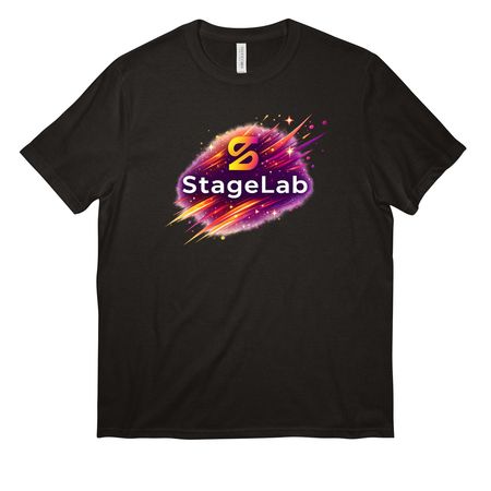 StageLab Merch&nbsp;, a Deep Black All-American Unisex Tee
