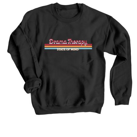 State of mind, a Black Crewneck Sweatshirt