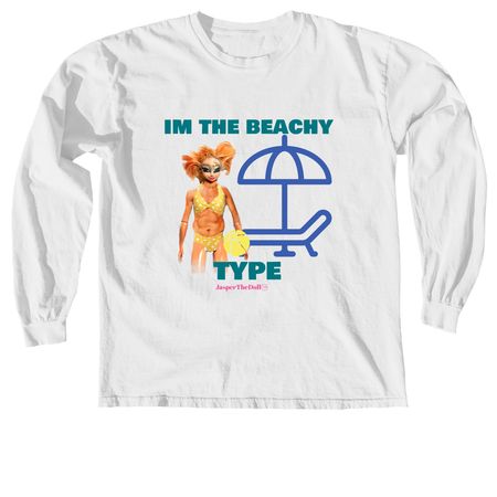 Beach Gremlins unite, a White Comfort Colors Long Sleeve Tee