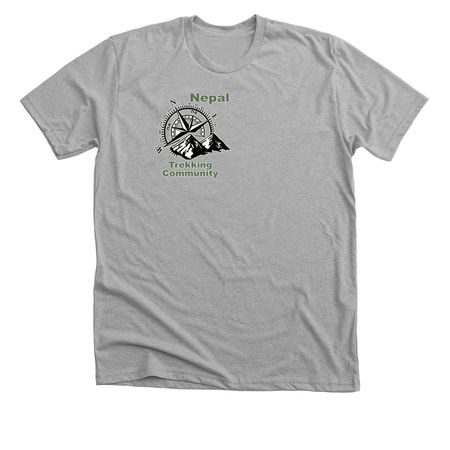 Trekking Community, a Athletic Heather Premium Unisex Tee