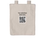 MSE Tote with QR, a Pumice Reclaimist Everywhere Tote Bag (back-view)