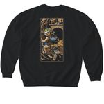 Team Opie, a Black Softstyle Crewneck Sweatshirt (back-view)