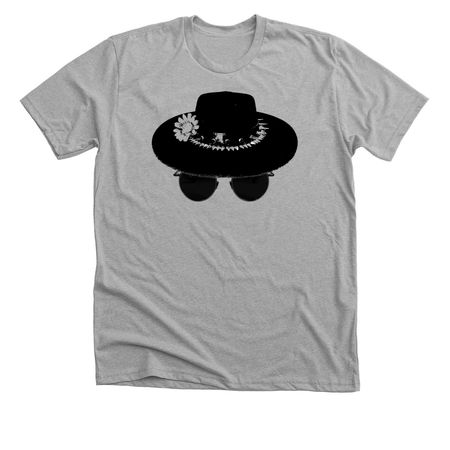 The new hat, a Athletic Heather Premium Unisex Tee