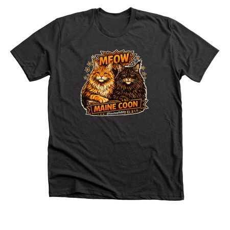 Maine Coon T-shirt, a Dark Grey Heather Premium Unisex Tee