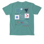 Have Heart, Will Travel Tee, a Seafoam Comfort Colors Pocket Tee (back-view)