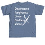 5 Blessings, a Blue Jean Comfort Colors Unisex Tee (back-view)
