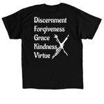 5 Blessings, a Black Classic Unisex Tee (back-view)